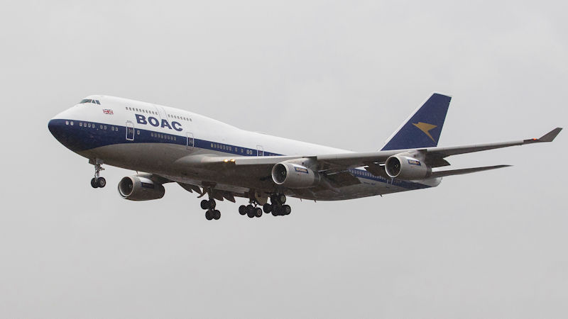 British Airways Heritage 747 With BOAC Livery