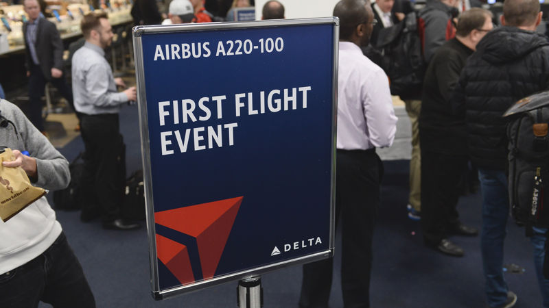 Delta Introduces Airbus A220 To Commercial Service