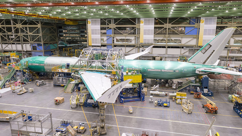 Boeing Joins 777X Flight Test Fuselage