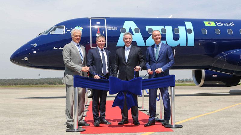 Embraer Delivers First E195-E2 to Brazil’s Azul